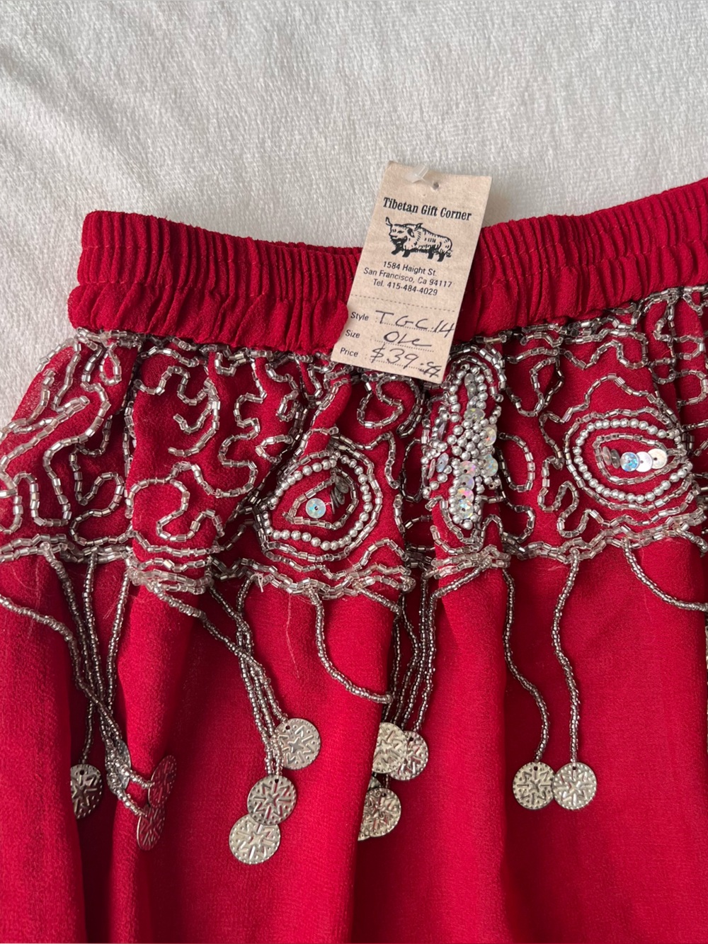 Belly Dance Bohemian Show Skirt Coin Belt Tribal Waist Festival EDC Coachella - Picture 4 of 8
